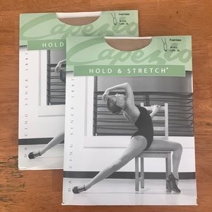 NWT -  Capezio footless tights (2 packs)